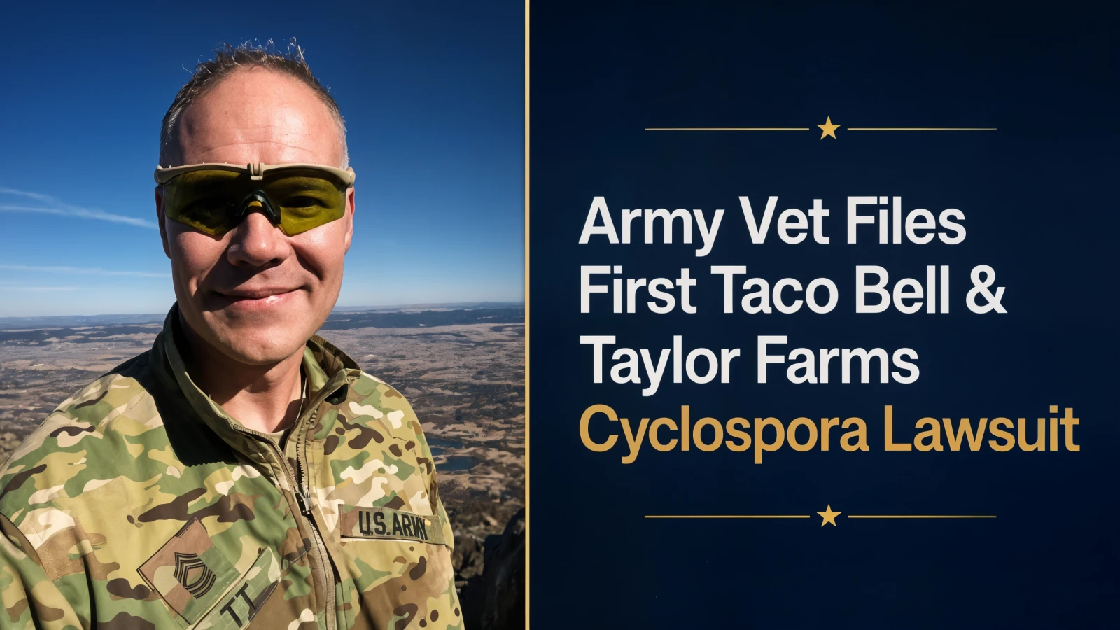 Army Veteran Sues Taco Bell and Taylor Farms in the 2026 Cyclospora Outbreak